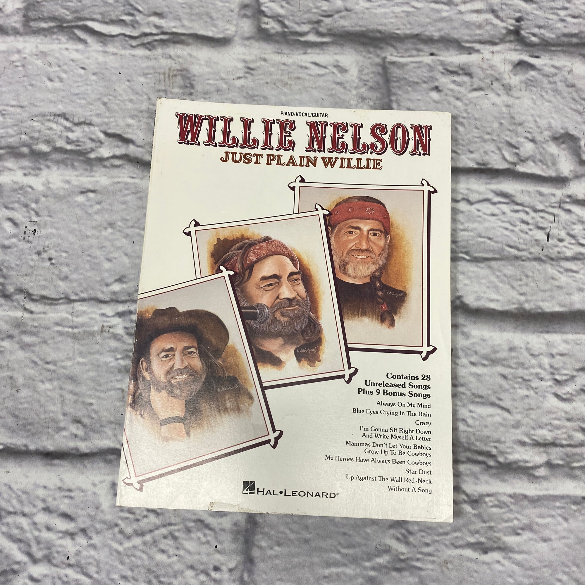 Hal Leonard Willie Nelson: Just Plain Willie Piano/Vocal/Guitar Book