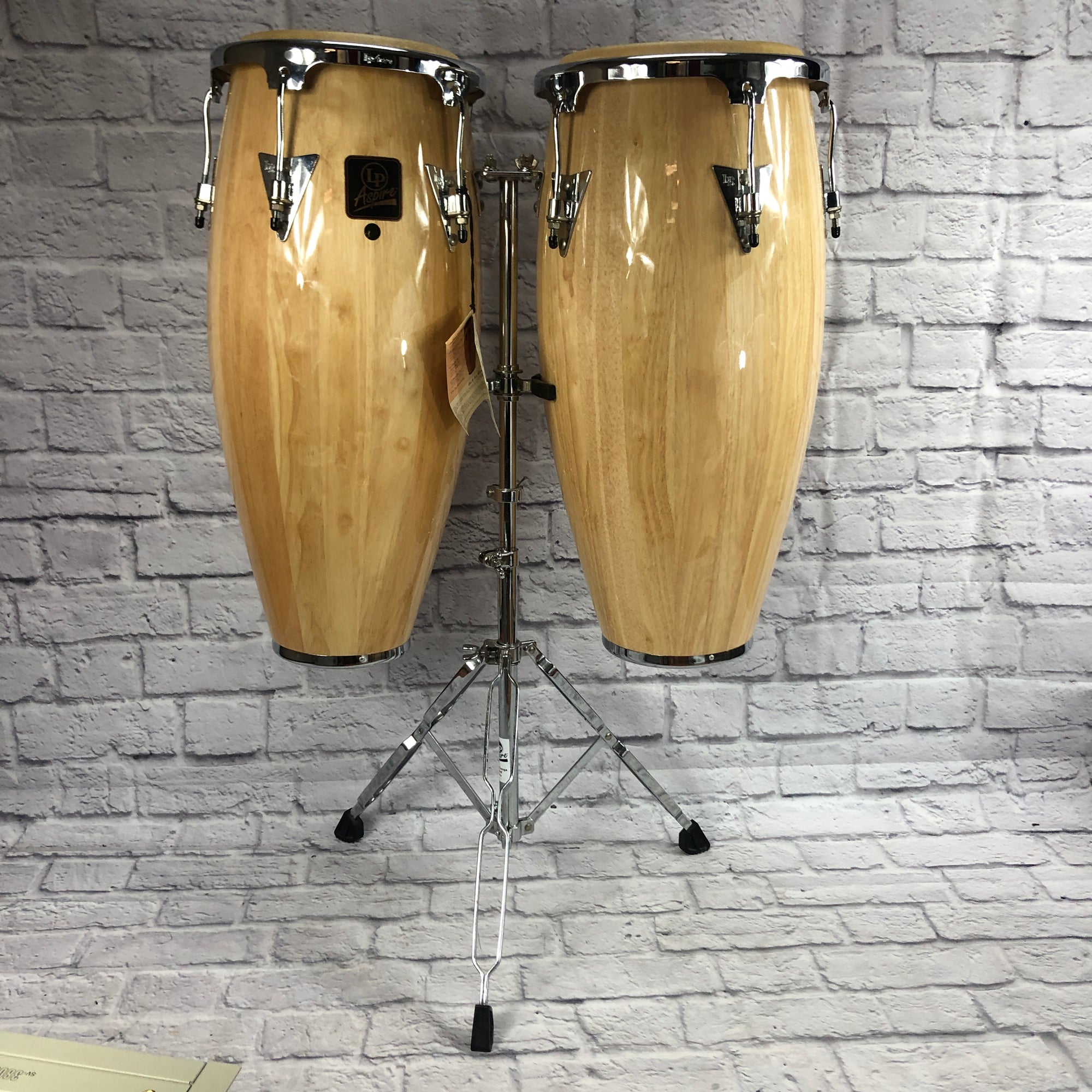LP Latin Percussion Aspire Conga Set with Stand - Evolution