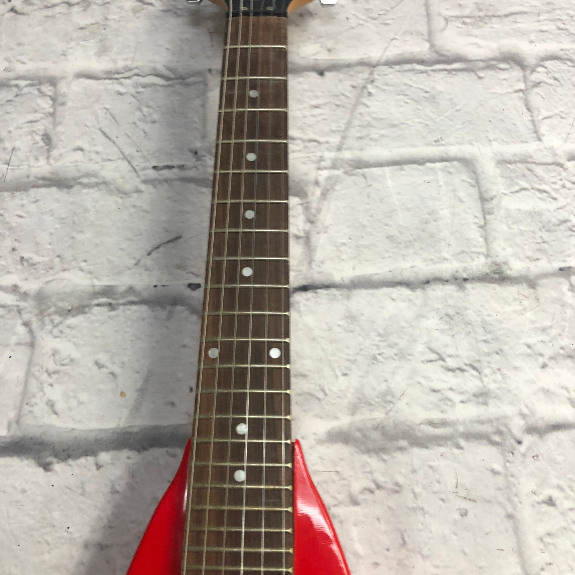 Maestro Roadie Mini-Travel Flying V Red