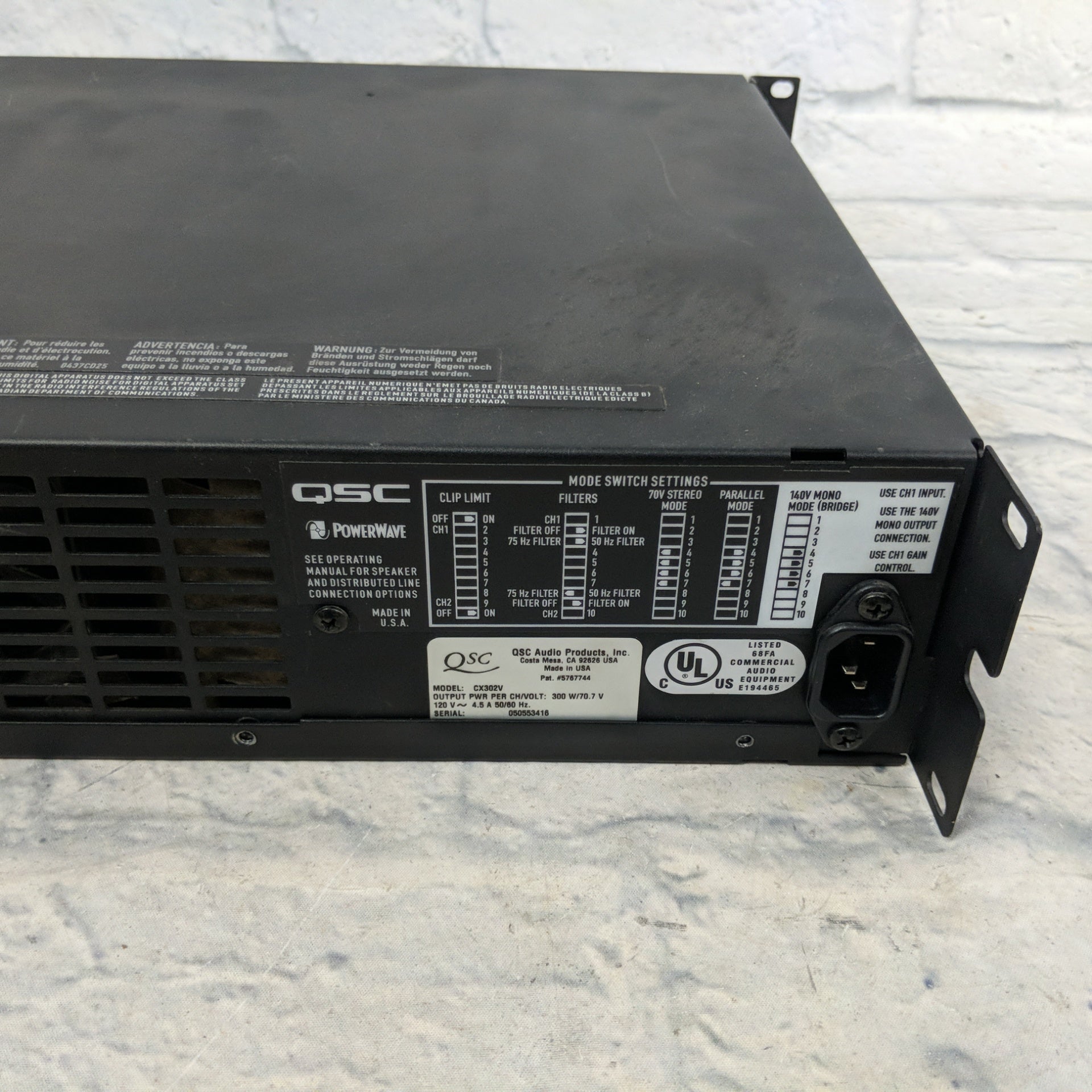 QSC CX302V Direct 70v Amplifier - Evolution Music