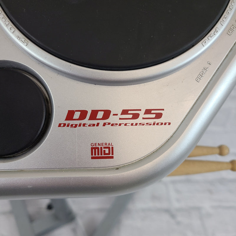 Yamaha DD-55 Electric Drum Machines w/ Custom Stand - Evolution Music
