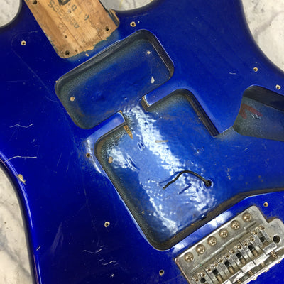 Unknown S Style Blue Electric Guitar Body