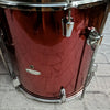 Percussion Plus Metallic Red 4pc Drum Set