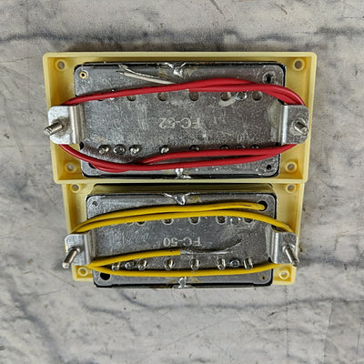 Generic FC-50 and FC-52 Humbucker Pickups With Cream Rings