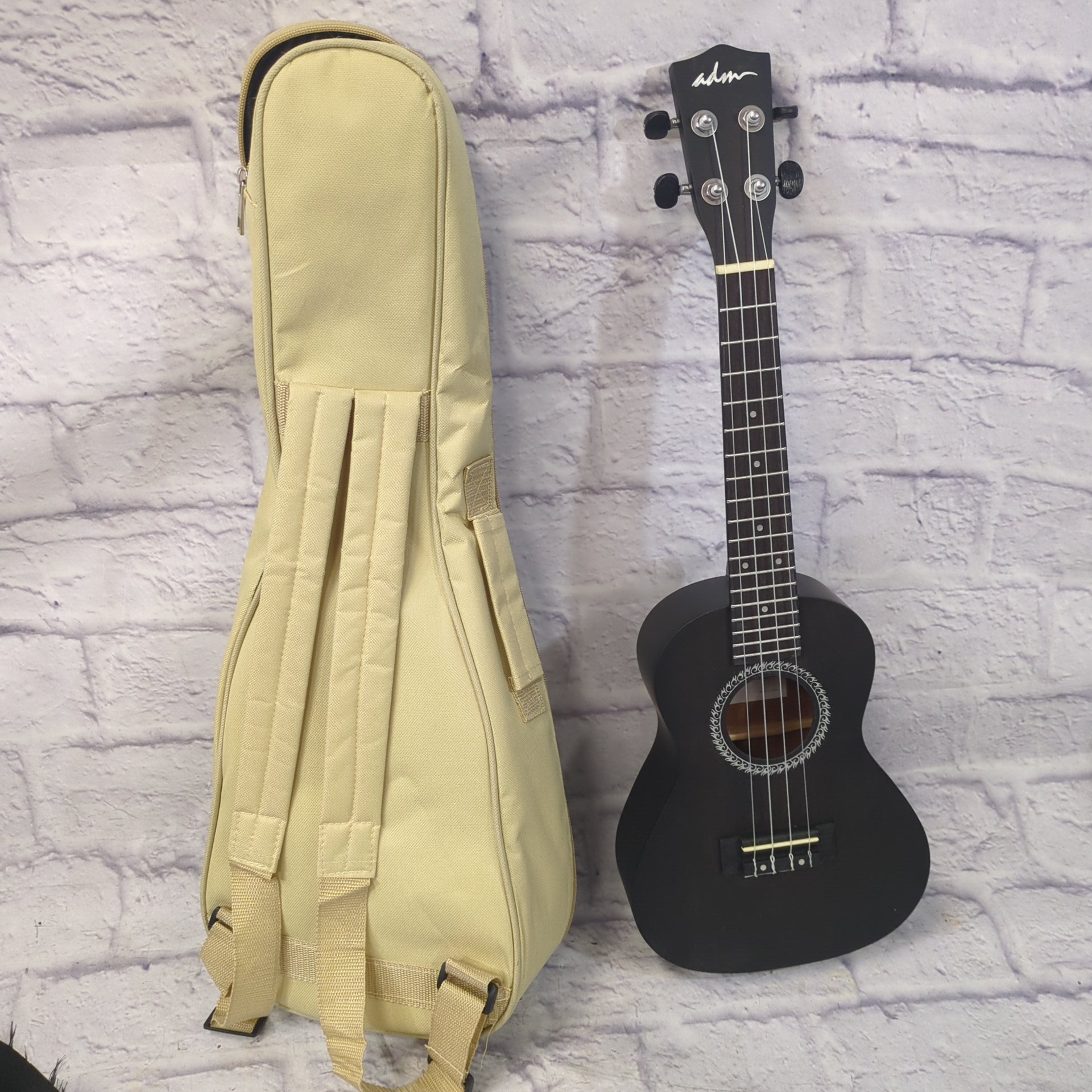 All Day Music ADM JU441BK 23in Ukulele with Bag