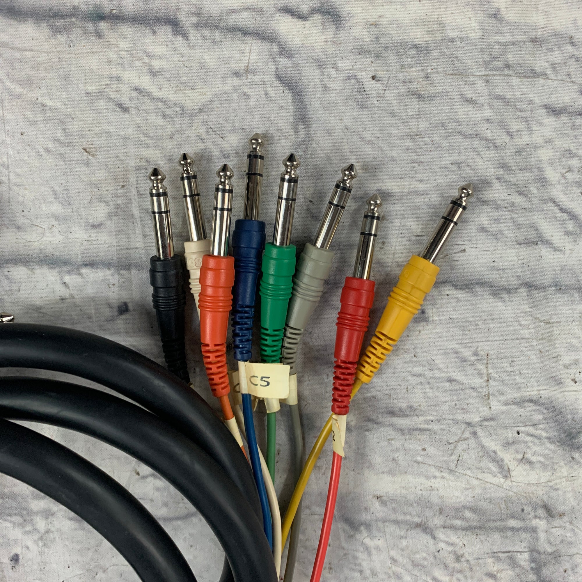 Unknown 6ft 1/4 - 1/4 Stereo Patch 8 Channel Cable Snake