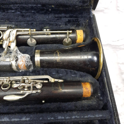 Vintage Normandy Wood Clarinet with Case