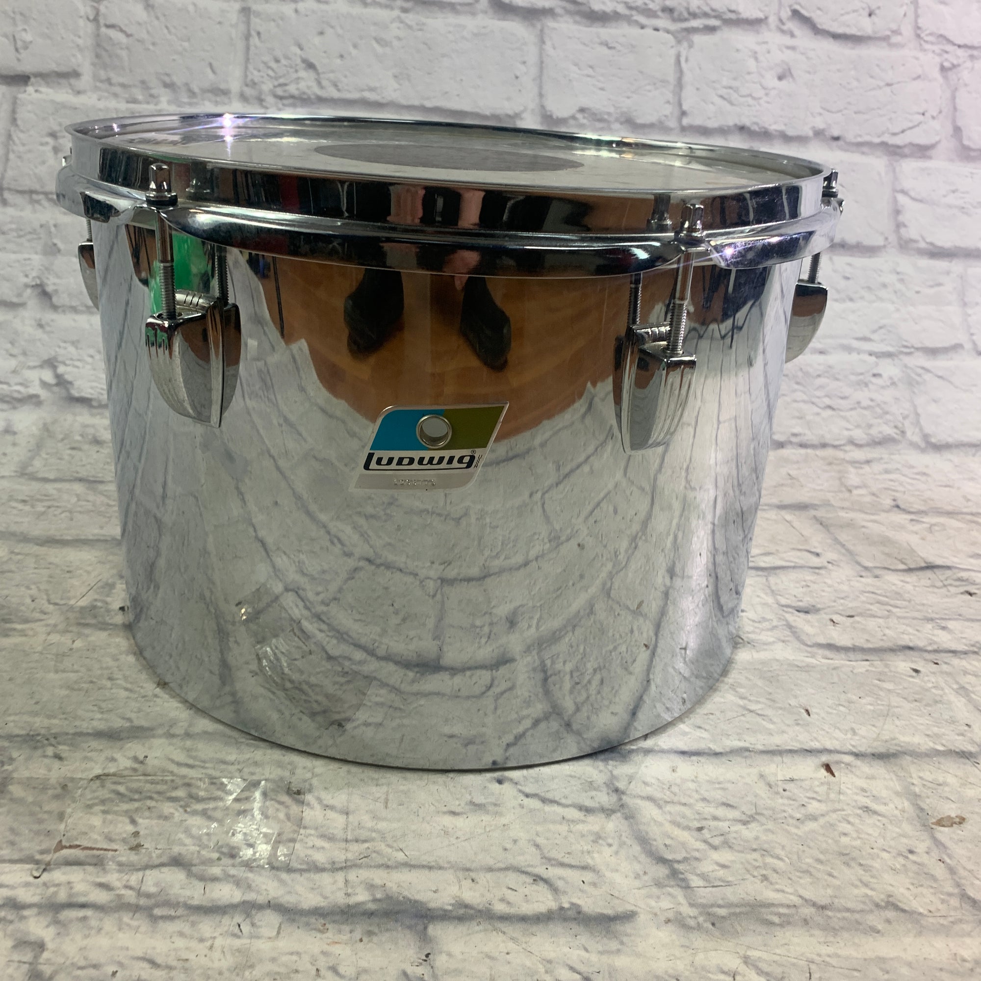 Ludwig 13 Chrome Over Vistalite Tom