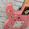 Pink Strat Style Electric Guitar