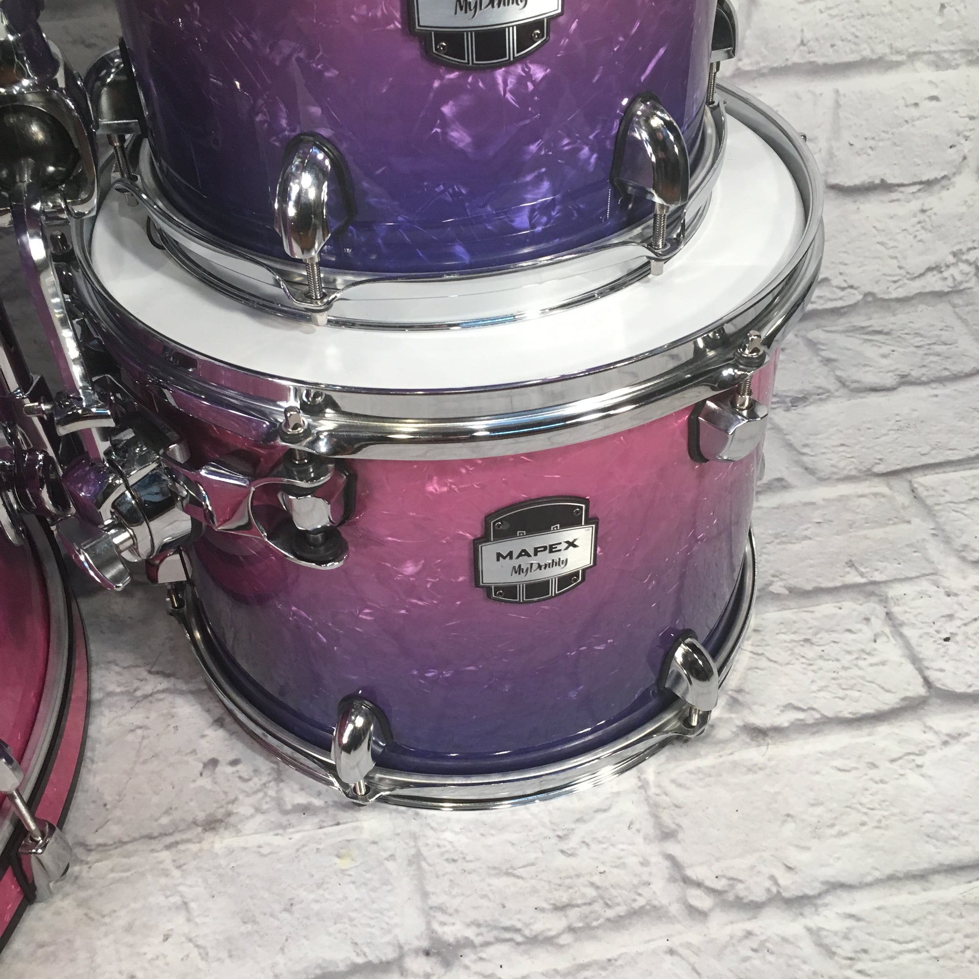 Mapex 5pc My Dentity Birch Drum Kit Purple Fade 22 16 13 12 10