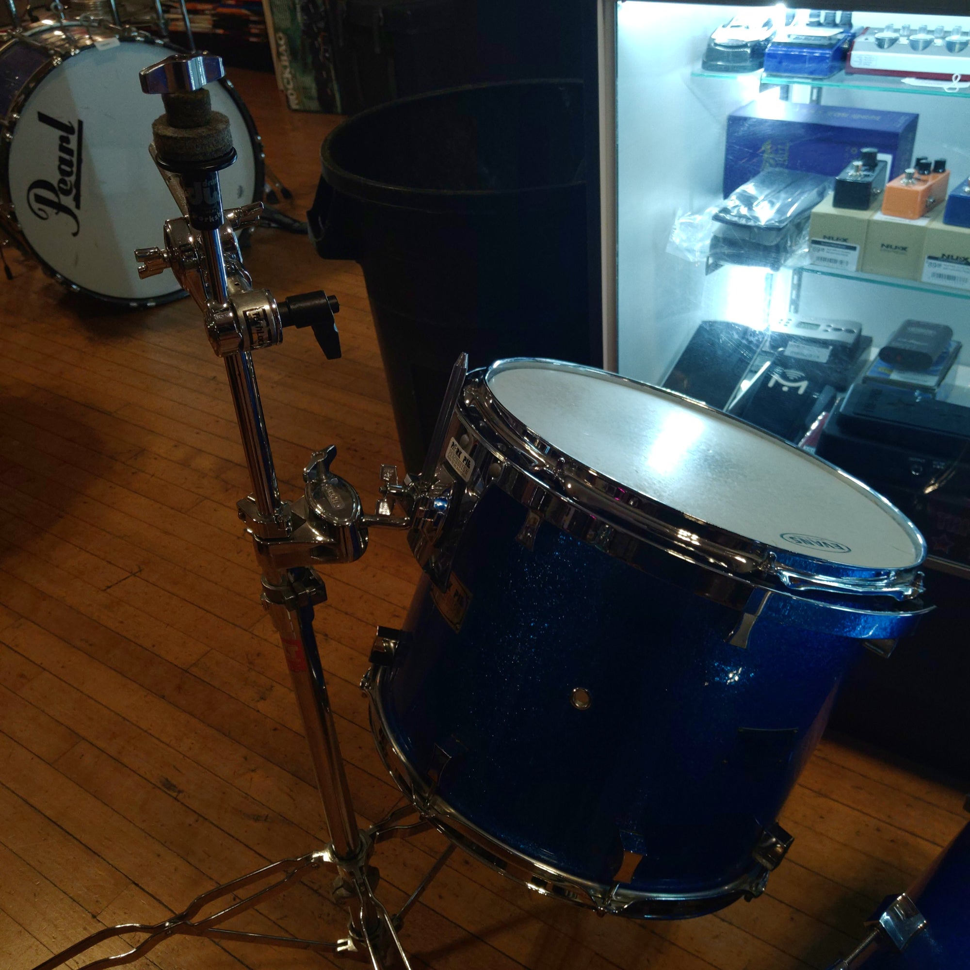 Pork Pie Blue Sparkle 3 Piece Maple Drum Kit