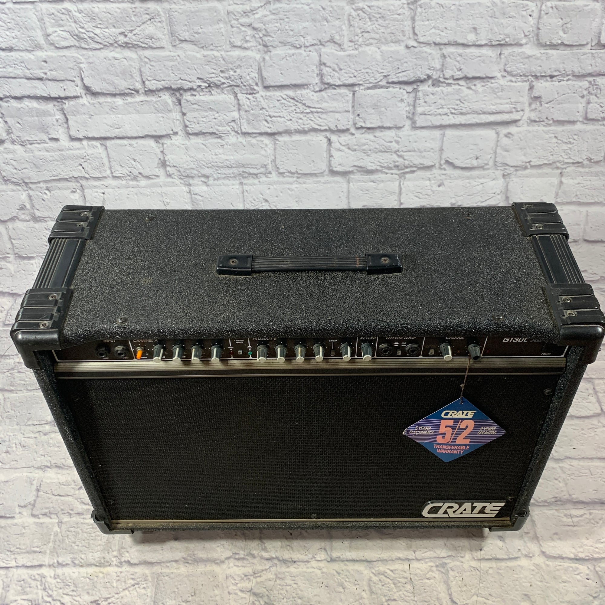 Crate G130C XL Chorus 2x12 Guitar Combo Amp w/ casters