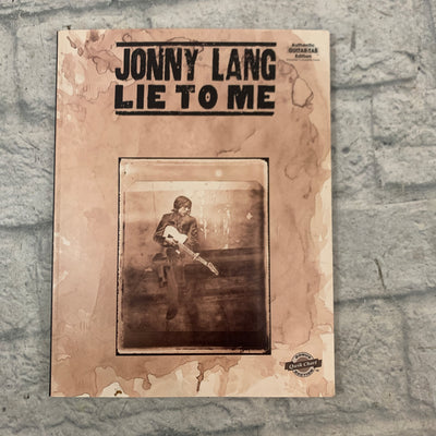 Warner Bros. Music Jonny Lang Lie To Me Guitar Tab Book