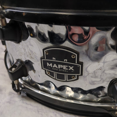 Mapex 14 Hammered Chrome Snare Drum