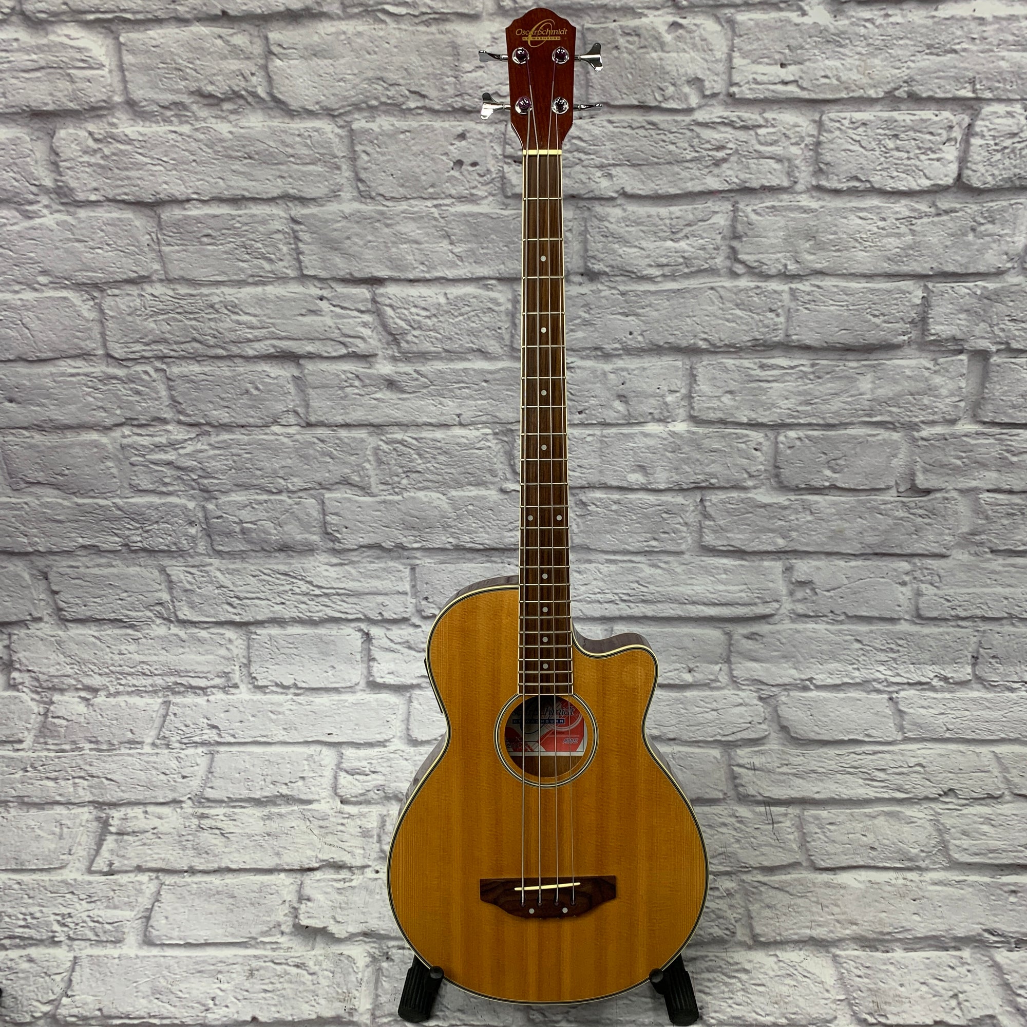 Oscar Schmidt Oscar Schmidt OB100-N Acoustic/Electric Bass w/ Gig Bag