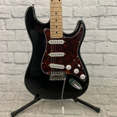 Nashville Guitar Works 135 Double Cutaway - Black, Maple Fretboard